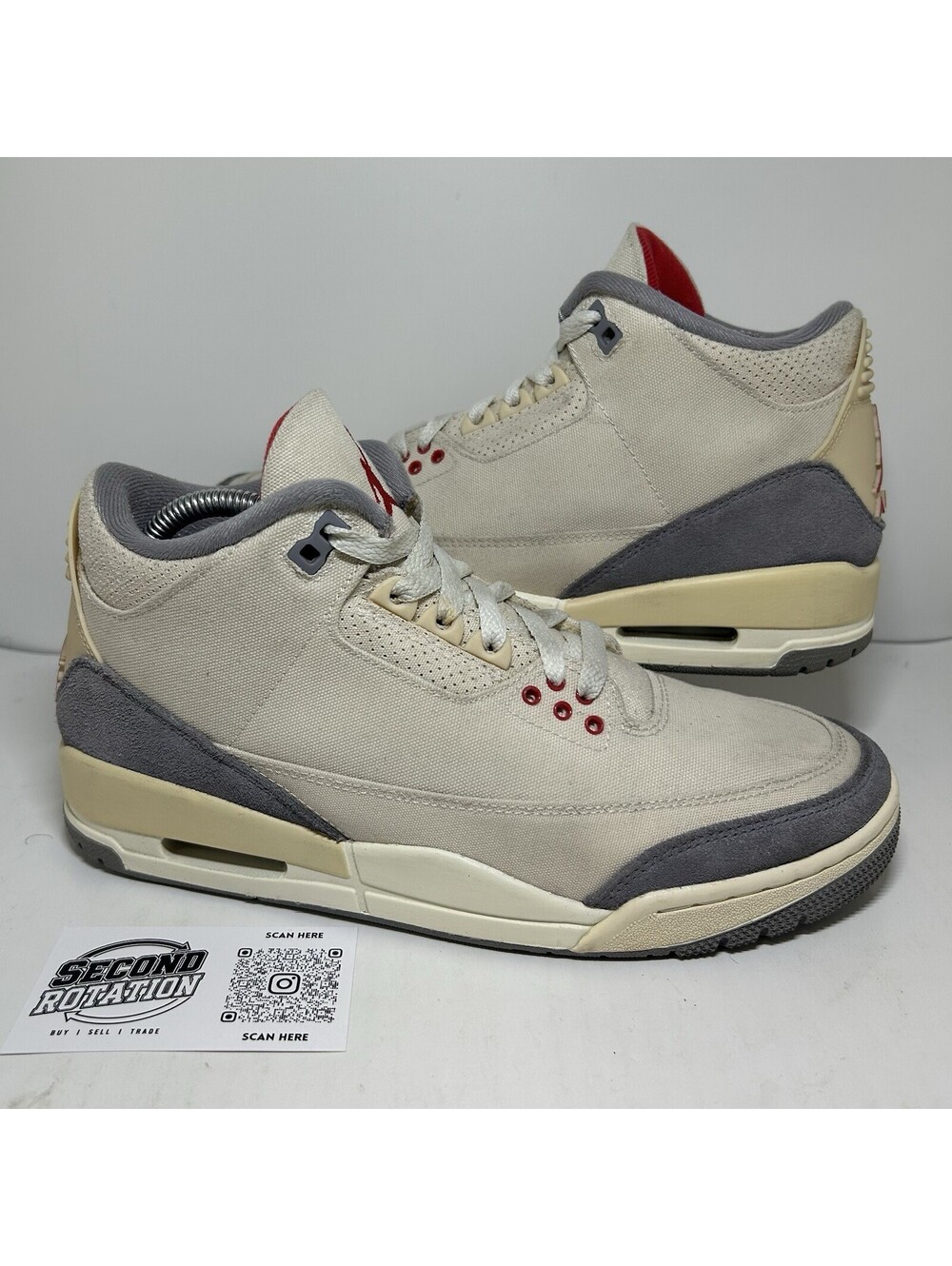 Air Jordan 3 Retro Muslin 2022 - Size 8 OG ALL - (DH7139-100)